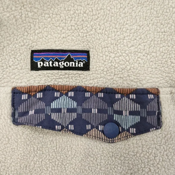 PATAGONIA Cream Lightweight Synchilla Snap-T Pullover Sweater - Picture 6 of 11